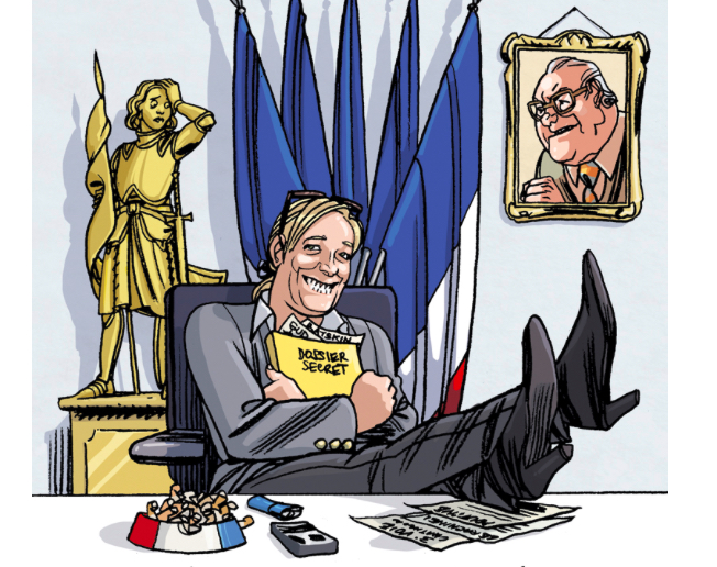 Beau Pin' Corner Caricature Politique BD JM Le Pen 